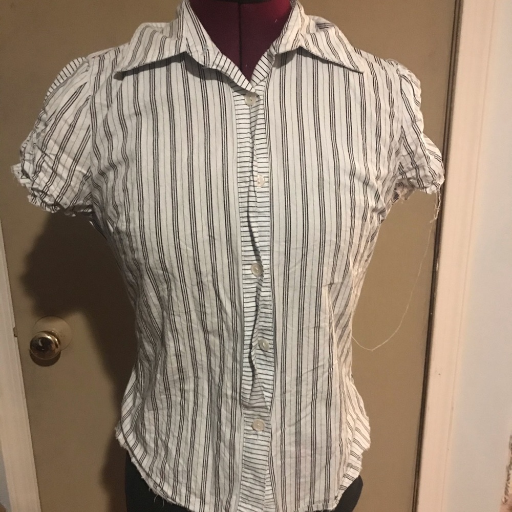 Striped button up